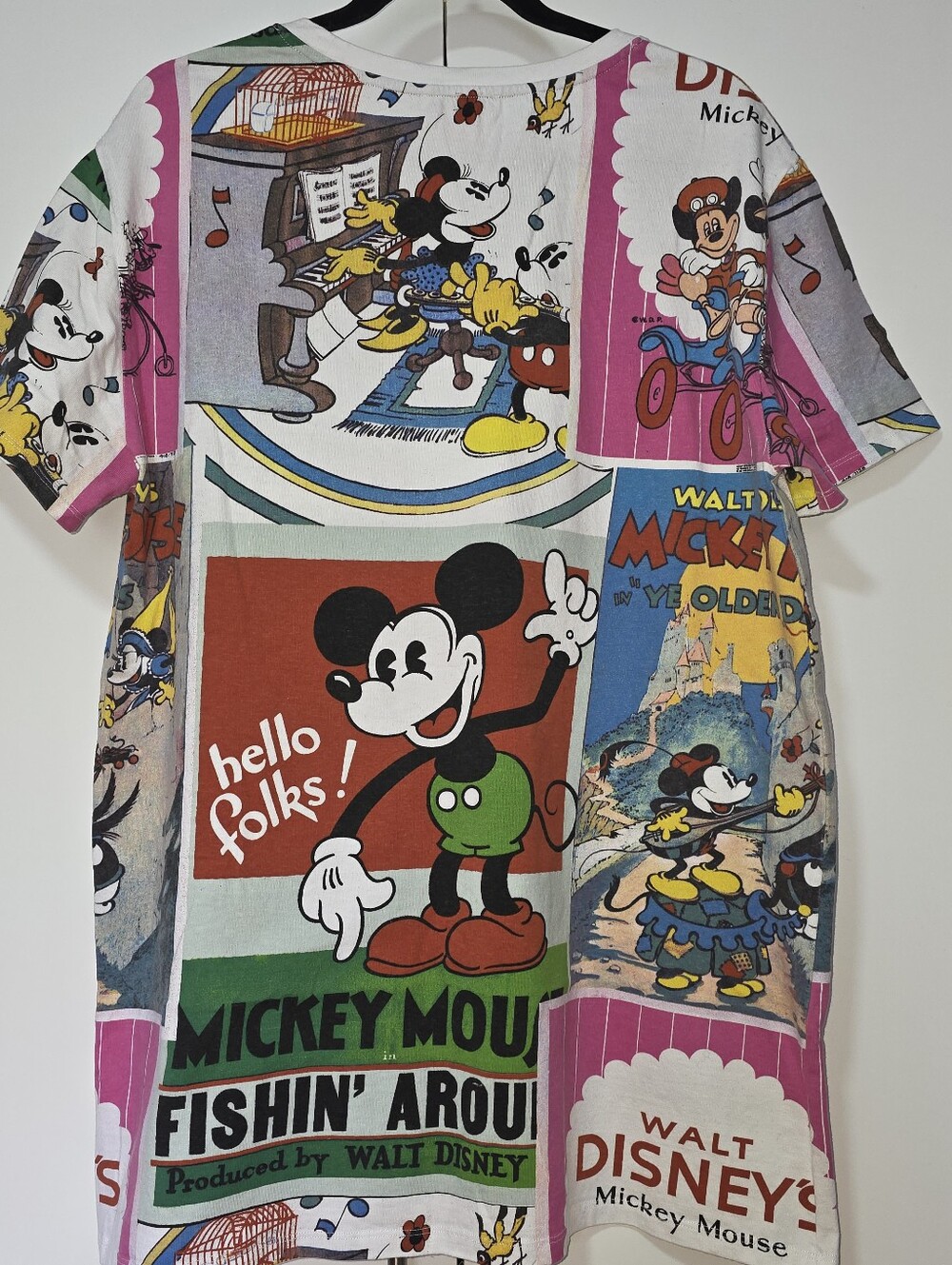 Zara Disney Vintage Comic-Style Mickey Mouse Tee/Dress Sz Medium - Picture 2 of 3